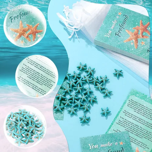 Miniatura 3 de Gersoniel 30 juegos de regalos de agradecimiento a los empleados, regalos de historia de estrellas de mar a granel, juego motivacional