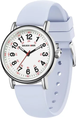 Miniatura 9 de GOLDEN HOUR - Reloj de enfermera impermeable para profesionales médicos, estudiantes, mujeres y hombres, esfera luminosa de fácil lectura, 24 horas