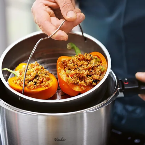 Miniatura 9 de Fissler Vitavit - Olla a presión prémium con inserto de vapor, 3.7 cuartos de galón Acero inoxidable