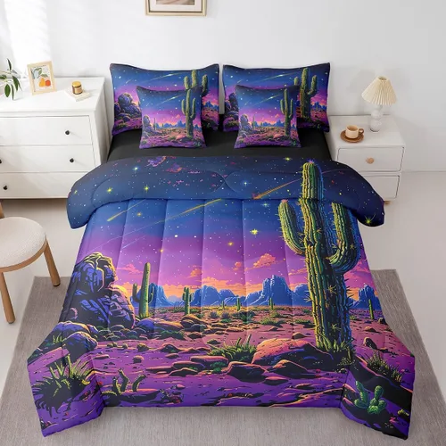 Miniatura 30 de Erosebridal Juego de edredón de 7 piezas con diseño de piano, cama Queen en una bolsa, juego de ropa de cama retro con notación musical de guitarra