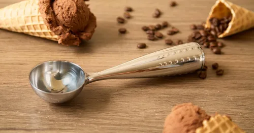 Miniatura 9 de RSVP International Colección de herramientas para helados, aptos para lavavajillas, mango grande, cucharada
