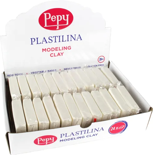 Miniatura 14 de Pepy Plastilina - Arcilla de modelado reutilizable y no secada; juego de 24 barras, 1.4 onzas cada una, perfecta para proyectos de arte y Azul claro