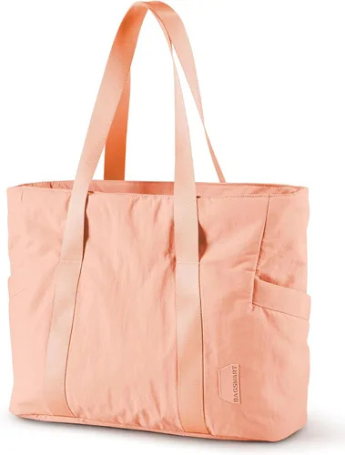 Miniatura 8 de BAGSMART Bolsa de mano para mujer con cremallera, bolsa de gimnasio con compartimentos, bolsa de trabajo para enfermera, baile, bolsa de yoga