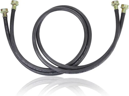 Whirlpool 8212641RP Mangueras de llenado originales OEM para arandelas, accesorio negro de 5 pies – Reemplaza 211053, 3389955, 4319131, 4392905,