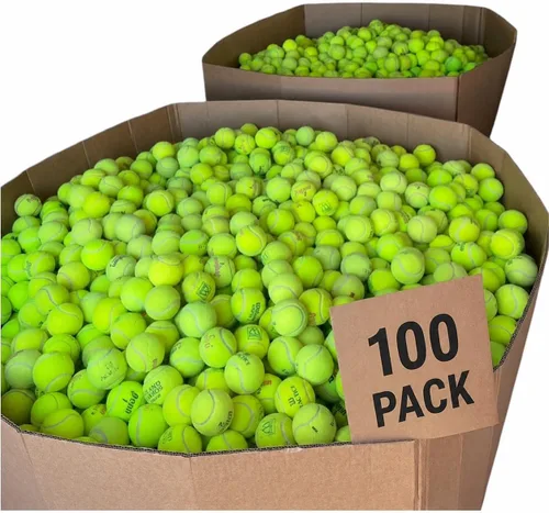 25-100 Pelotas de Tenis Usadas para Perros - Apoya una Organización sin Fines de Lucro de Reciclaje de EE.UU.: Pelota de Tenis Usada Limpia - Juego
