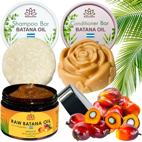 Relaxcation AUTHENTIC - Barra de champú sólido para el crecimiento del cabello, hidrata el cabello, mejora la salud del cuero cabelludo, hecho a