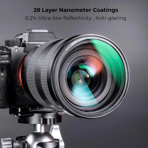 Miniatura 5 de K&F CONCEPT Filtro de protección de lente UV MC magnético de 49 mm + tapa de filtro de lente con 28 capas multicapa impermeables/resistentes a