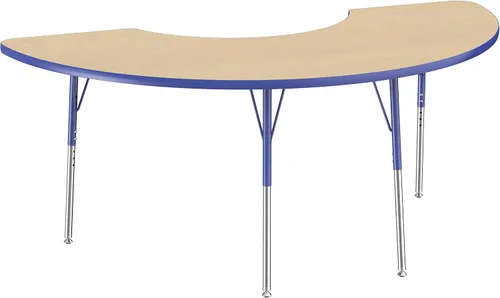 Miniatura 79 de FDP Clover Mesa de Actividades Escolar y de Oficina (48 x 48 pulgadas), patas estándar con deslizadores giratorios para entornos de asientos