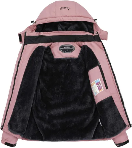 Miniatura 3 de MOERDENG Women's Waterproof Ski Jacket Warm Winter Snow Coat Mountain Windbreaker Hooded Raincoat Jacket