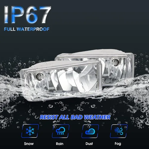 Miniatura 6 de Conjunto de luces antiniebla para Chevy Silverado 2007 2008 2009 2010 2011 2012 2013 2014 2015 Kit de repuesto para Avalanche 2007-2013, Suburban