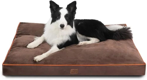 Miniatura 11 de Bedsure Camas Lavables para Perros de Tamaño Grande - Alfombrilla para Mascotas de 3 Pulgadas de Grosor para Perros de hasta 80 libras con Almohadas