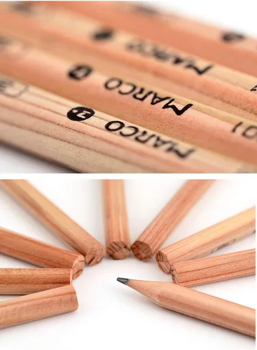 Miniatura 7 de YYMIYU Dibujo Pintura Lápiz de Madera Lápiz de Boceto 12 Lápices por Caja (2B)