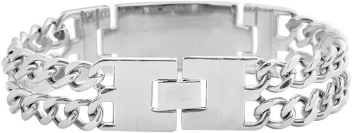 Miniatura 4 de My Daily Styles Pulsera de eslabones de acero inoxidable con bandera de Puerto Rico para hombre, diseño elegante, para él, 8.5 pulgadas de longitud