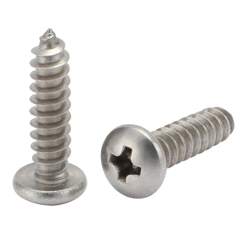 Miniatura 9 de Tornillos autorroscantes #4 x 1 de cabeza de sartén Tornillos para chapa metálica y madera, óxido negro, acero inoxidable 304 18-8, 100 piezas