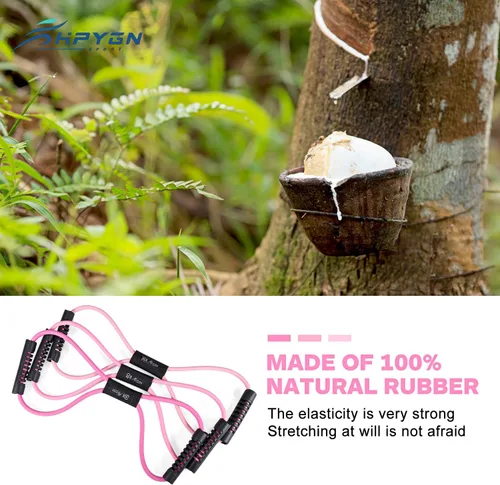 Miniatura 4 de Bandas de resistencia, figura 8 bandas de ejercicio para mujeres y hombres, 8 bandas de resistencia en forma de brazos, expansor de pecho, cuerda