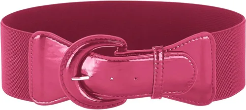 Miniatura 28 de GRACE KARIN Cinturón de cincha elástico ancho para mujer, cinturón vintage con hebilla gruesa de 3 pulgadas, S-XXXXL