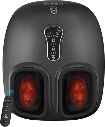 Miniatura 11 de COMFIER Shiatsu - Masajeador de pies con calor, vibración, máquina de masaje de pies de compresión rodante para fascitis plantar, dolor neuropatía