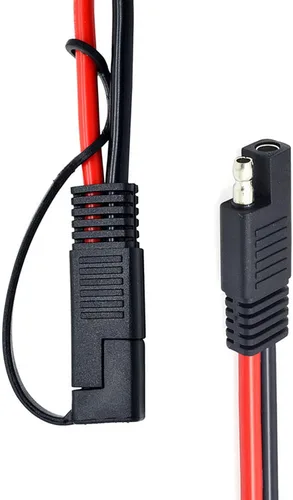 Miniatura 5 de Cable de extensión SAE de 10 pies 10 AWG SAE a SAE de desconexión rápida, cable de extensión de panel solar con adaptador de polaridad SAE inversa