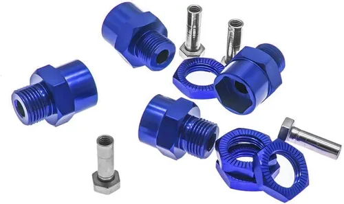 Miniatura 5 de Adaptador de cubo hexagonal de rueda de 0.472 in a 0.669 in conversión para 1/10 RC Car y actualización de neumáticos 1/8 Azul oscuro