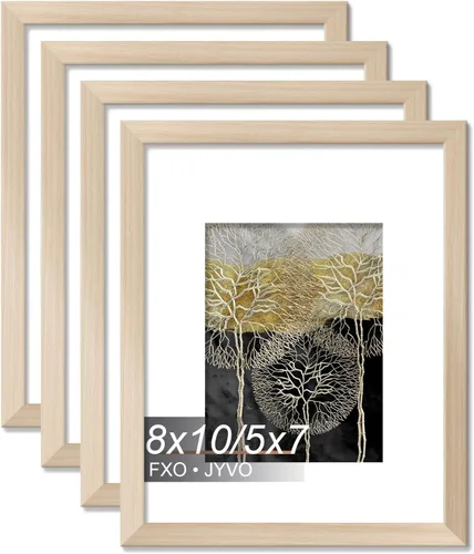 Miniatura 28 de Fxojyvo Marco de Fotos de 4x6, Muestra Foto de 3.5x5 con Paspartú o 4 x 6 Sin Paspartú, Liviano y de Alta Transparencia Marco de 4 por 6 para Pared
