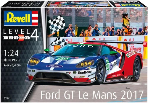 Miniatura 11 de Revell RV07041 2017 Ford Gt - Kit de modelo Le Mans, varios