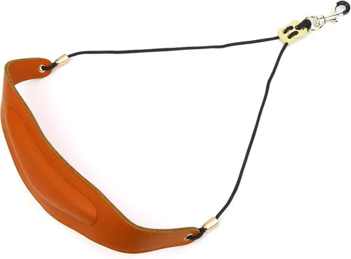 Miniatura 6 de Correa de saxofón acolchada para el cuello de saxofón con gancho giratorio, Naranja