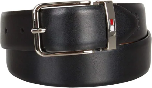 Miniatura 3 de Tommy Hilfiger Cinturón de vestir reversible para niños, Negro