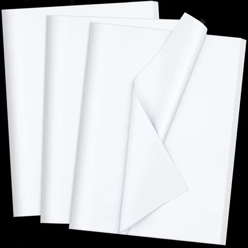 Jkopsnr 100 hojas de papel de seda blanco de 20 x 14 pulgadas, papel de seda para bolsas de regalo, papel de seda a granel para manualidades,