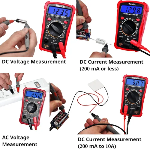 Miniatura 7 de Kit de estación de soldador, pantalla digital, manos de ayuda de 60 W, 5 puntas de soldadura, cable de soldadura, conversión de multímetro digital