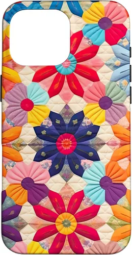 Miniatura 19 de Quilting Flower Blooms Quilt Pattern Case for iPhone 17