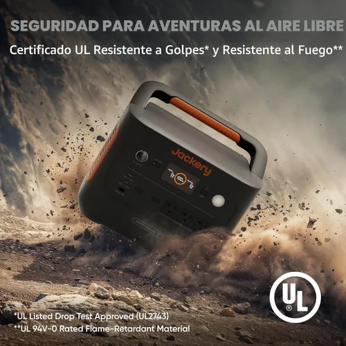 Miniatura 6 de Jackery Explorer 1000 v2 Estación de Energía Portátil, Batería LiFePO4 de 1070Wh, Salida AC de 1500W/USB-C de 100W, Carga Rápida de 1 Hora