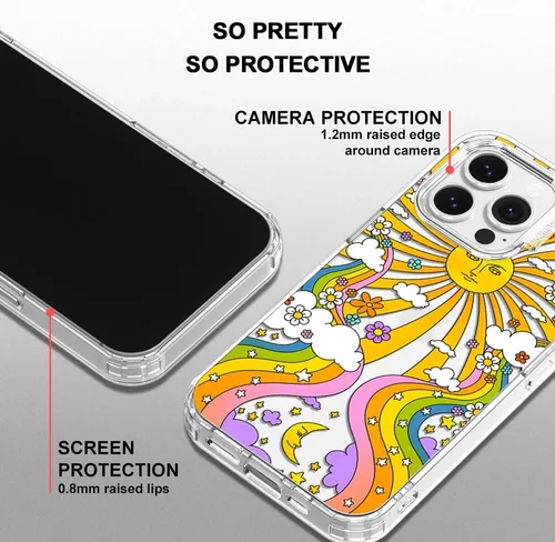 Miniatura 4 de MOSNOVO Funda para iPhone 13 Pro, [Buffertech protección contra caídas de grado militar de 6.6 pies] [tecnología antidespegar] diseño de funda