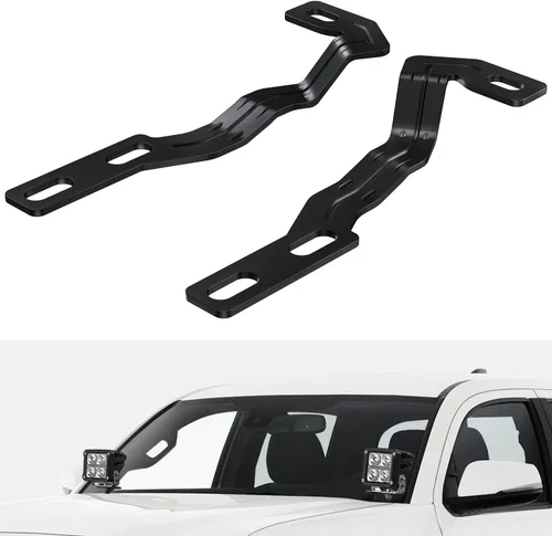 Miniatura 20 de Nilight Soporte de luz de zanja, bisagras de capó, kit de soporte de montaje para luz LED auxiliar todoterreno para luz de trabajo en Toyota 4Runner