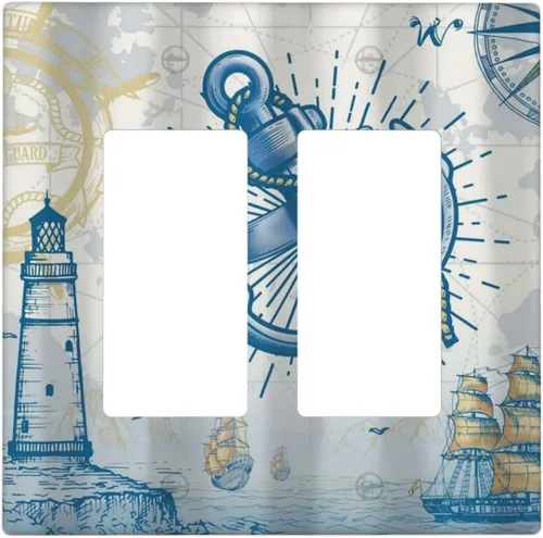 Miniatura 87 de Divertidas Cubiertas de Interruptor de Luz de Tiburón Azul del Océano Mujer Nadando 1 Gang Placa de Pared de Palanca Individual Cubierta Decorativa