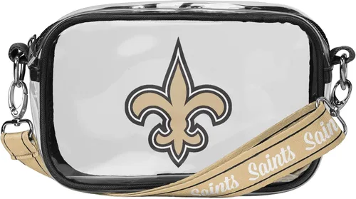 Miniatura 7 de FOCO NFL Womens NFL Team Logo Stripe Clear Crossbody Bag
