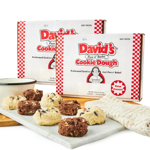 Miniatura 21 de David's Cookies - Masa congelada de galletas con trozos de chocolate y avena con pasas, premoldeada, 96