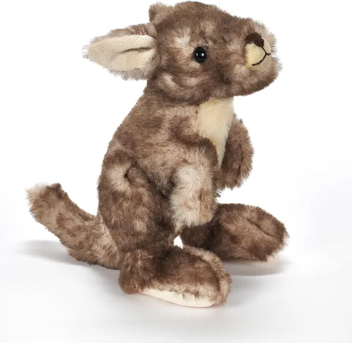 Miniatura 10 de The Petting Zoo Animal de peluche de canguro, regalos para niños, animales salvajes del zoológico Onez, juguete de peluche canguro de 9 pulgadas