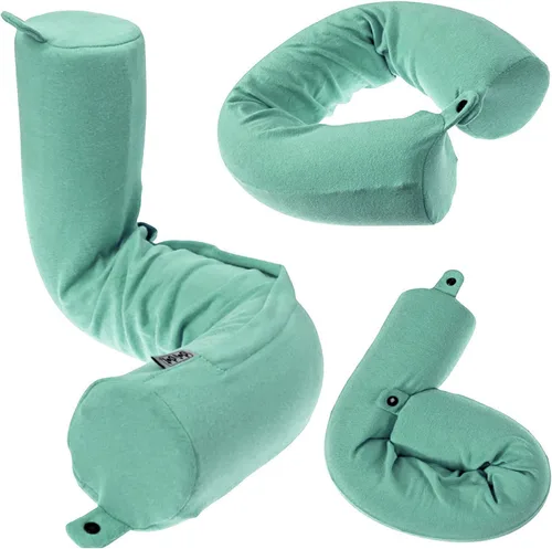 Miniatura 9 de Dot&Dot Travel Pillow Neck Pillow with Hood for Airplane Sleeping, Memory Foam Pillow with Chin Support, Detachable Hoodie, Washable Cover
