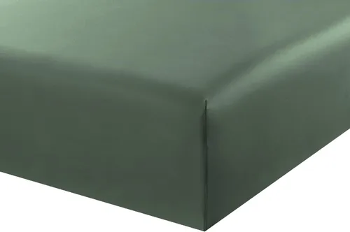Miniatura 9 de Sábana bajera de 600 hilos, viscosa de bambú tamaño individual extra larga XL, color verde azulado