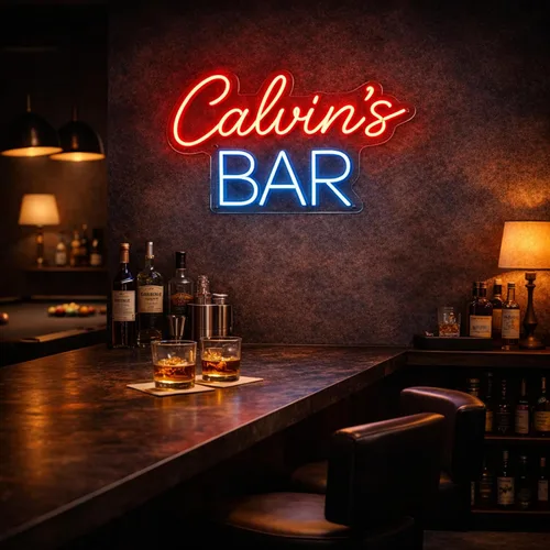 Miniatura 12 de Letrero de barra de neón personalizado para bar en casa, hecho a mano, regulables, personalizables, barras de neón 3D, letrero de luz de cerveza