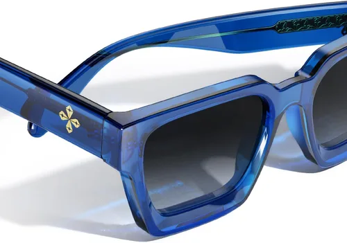 Miniatura 85 de VISOONE Moda 100% UV400 Protección Rectángulo TR90 Y2K Gafas de sol Accesorios para Mujeres Hombres RIVER, Carne de suelo/Gris Rosa