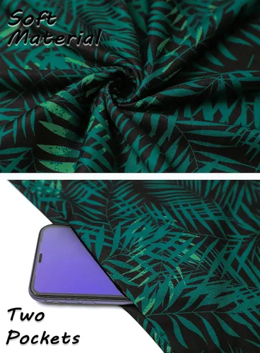 Miniatura 100 de SimpleFun - Vestidos de verano para mujer, camiseta floral, vestido de playa de estilo bohemio, informal, con bolsillos y sin mangas