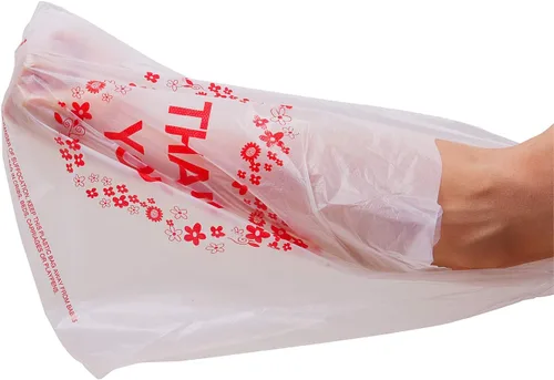 Miniatura 4 de LazyMe Bolsas de playera de agradecimiento Bolsas de plástico para comestibles con asas para mercancía y supermercado, Bolsas de plástico para Blanco