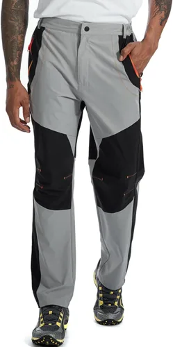 Miniatura 16 de TBMPOY Pantalones cargo de senderismo para hombre, ligeros, impermeables, de secado rápido, pantalones de montaña, pesca, camping