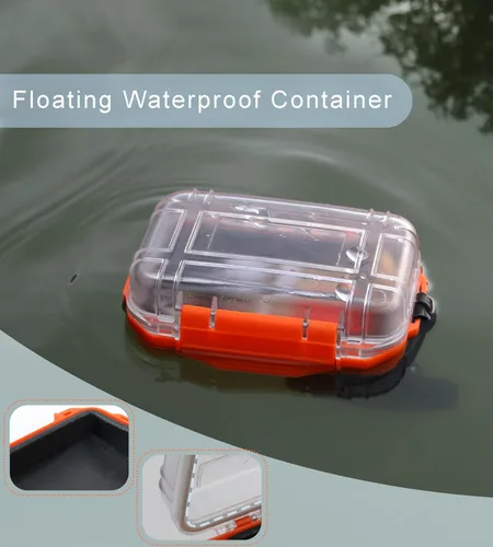 Miniatura 3 de Pequeña caja impermeable mini caja seca contenedor impermeable, caja de almacenamiento hermética, pequeñas cajas impermeables para kayak, canotaje