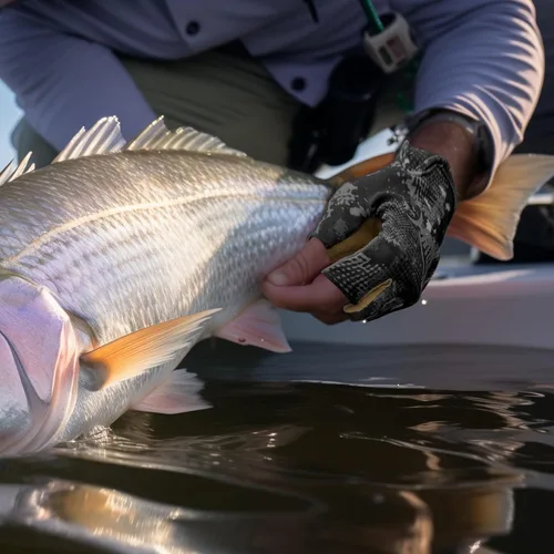 Miniatura 5 de Palmyth Guantes de pesca UV Stubby con protección solar para hombres y mujeres, UPF 50+ SPF para kayak, remo, canoa, remo, conducción Camo Negro