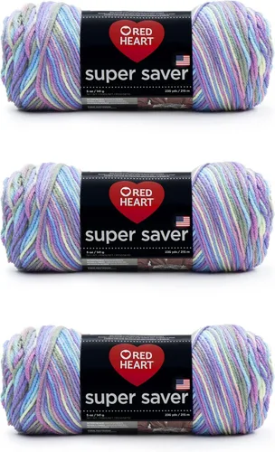 Miniatura 11 de Red Heart Hilo Super Saver, paquete de 3, estampado artístico, 3 unidades Estampado De Artista
