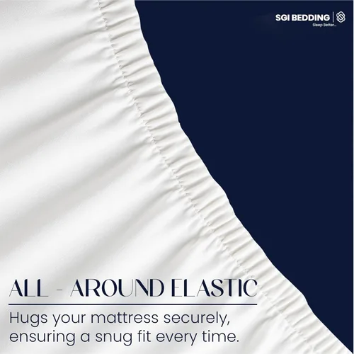 Miniatura 5 de SGI bedding Funda protectora de colchón impermeable con parte superior dividida tamaño Queen de 60 x 80 pulgadas, parte superior de 28 pulgadas