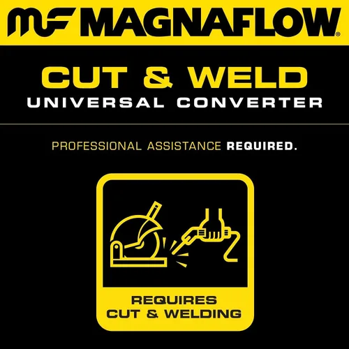 Miniatura 2 de Catalizador MagnaFlow 4451354: Entrada/salida de 2"/2", grado California, ajuste universal (compatible con CARB)