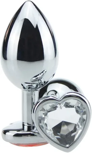 Miniatura 3 de Kit de entrenamiento anal tapón anal con diferentes tamaños, 3 piezas, juguetes sexuales anales con base de joyería en forma de corazón